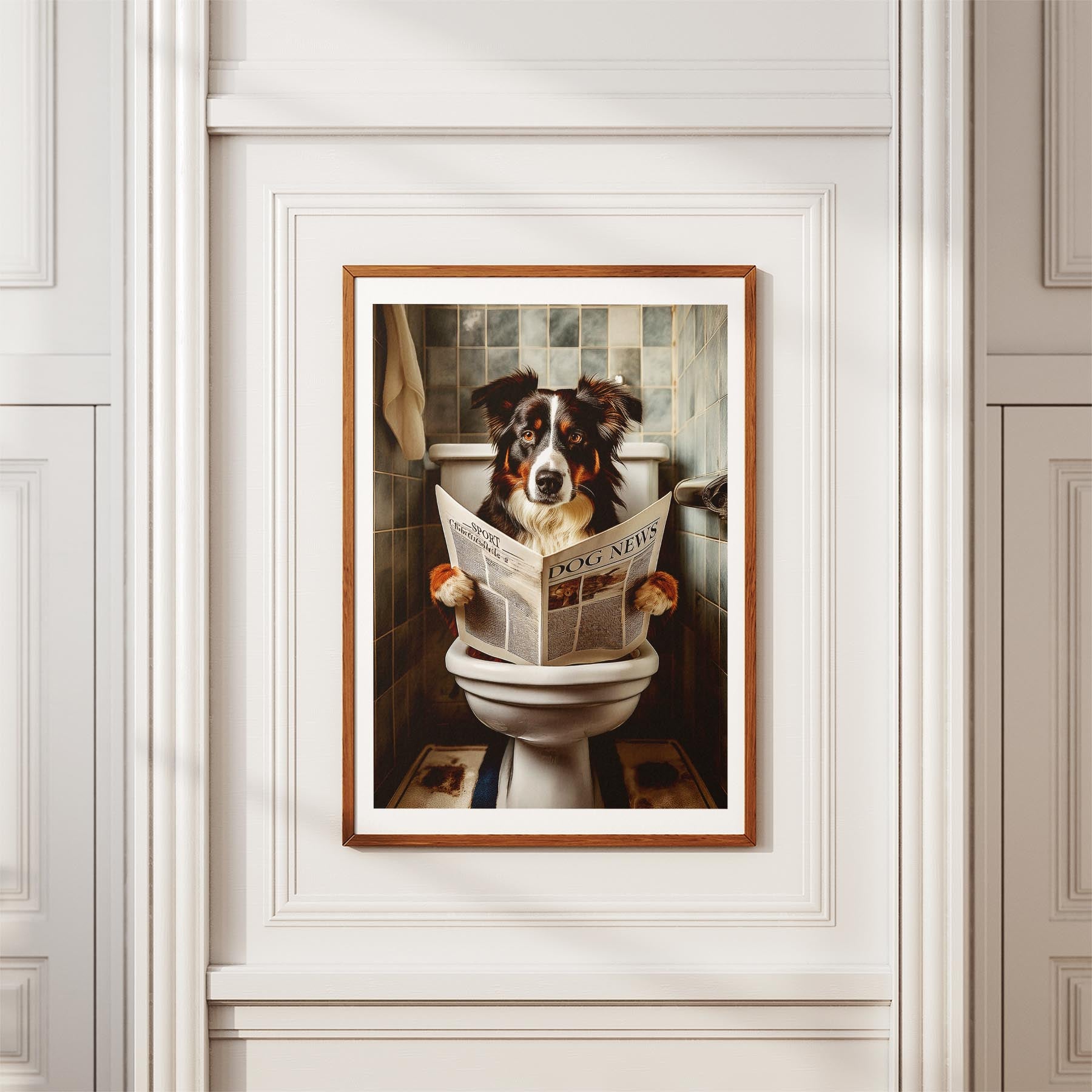 Border Collie Toilet Humour Dog Series image 3