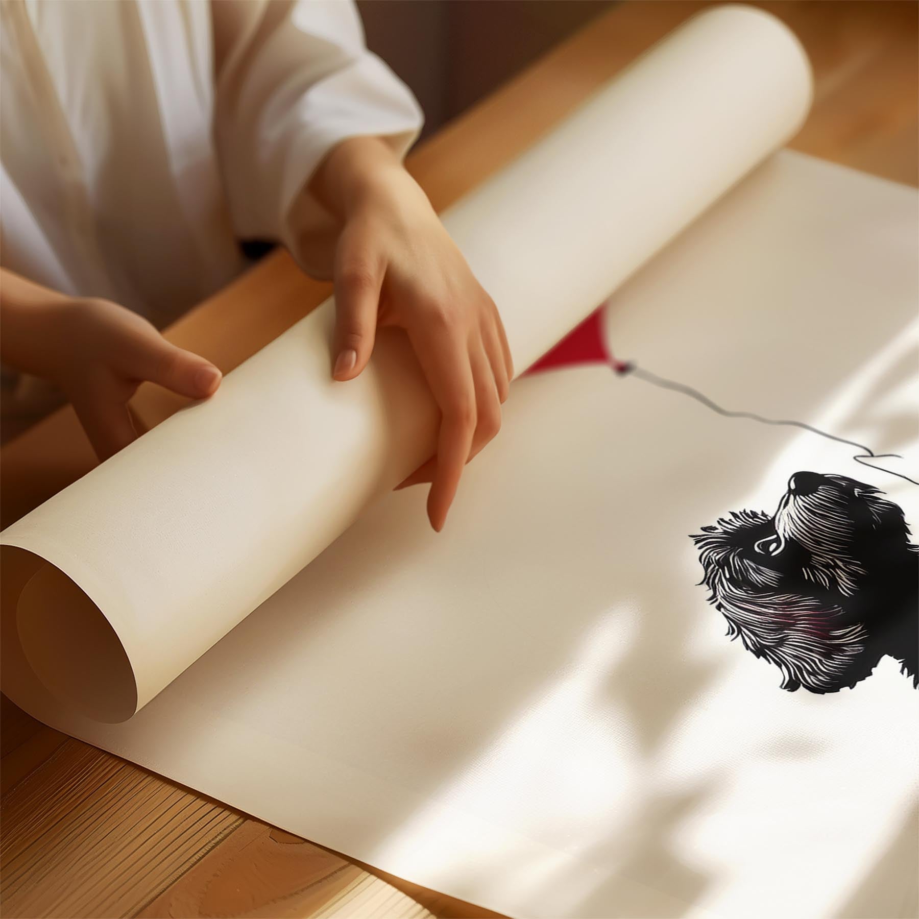 Maltese DOGSY Series inspired by the Art of Banksy with text Dogsy image 1