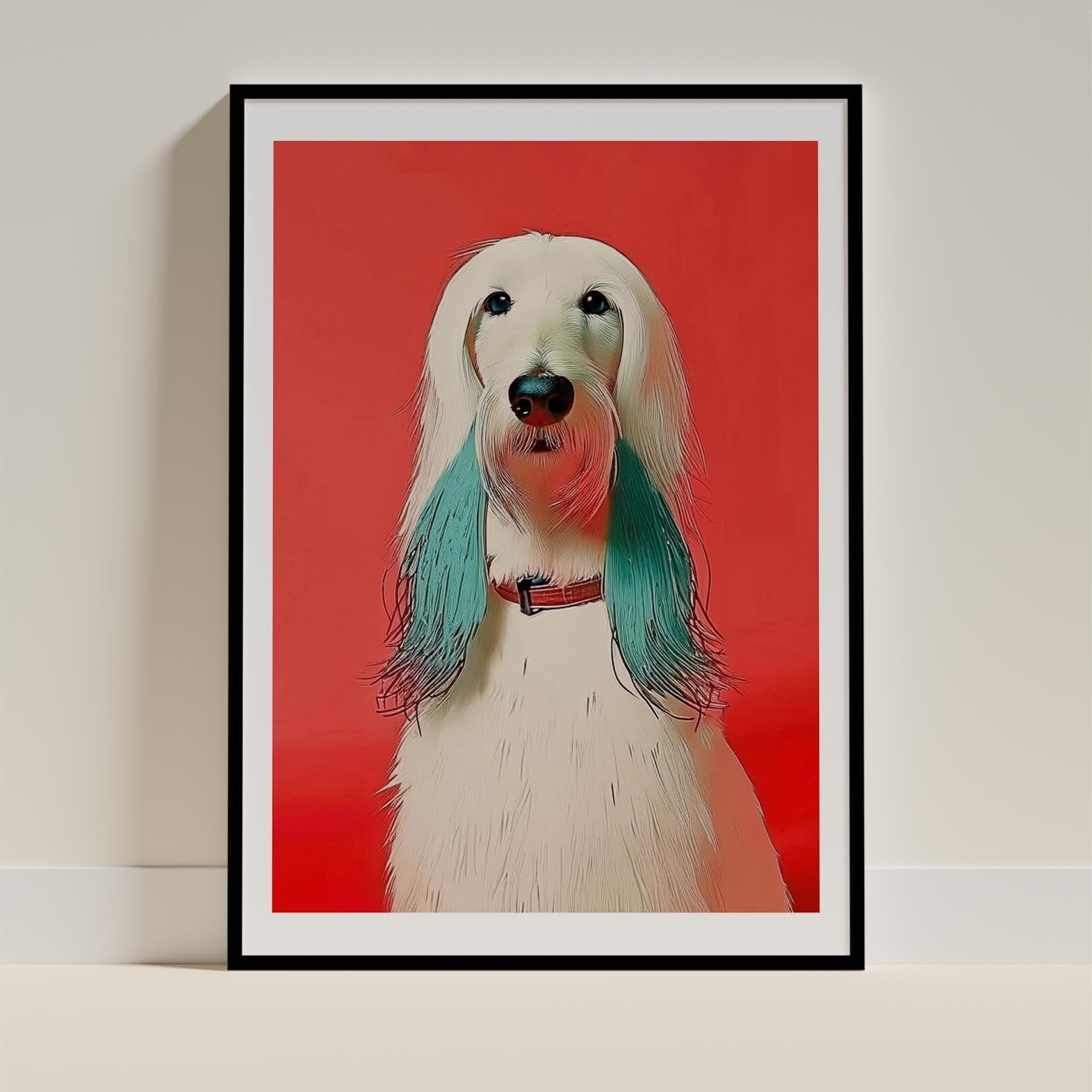 Afghan Hound Dog Art Print Unframed | 6 Unique Designs | Wall Art Gift for Dog Lovers | Dogsy & Co