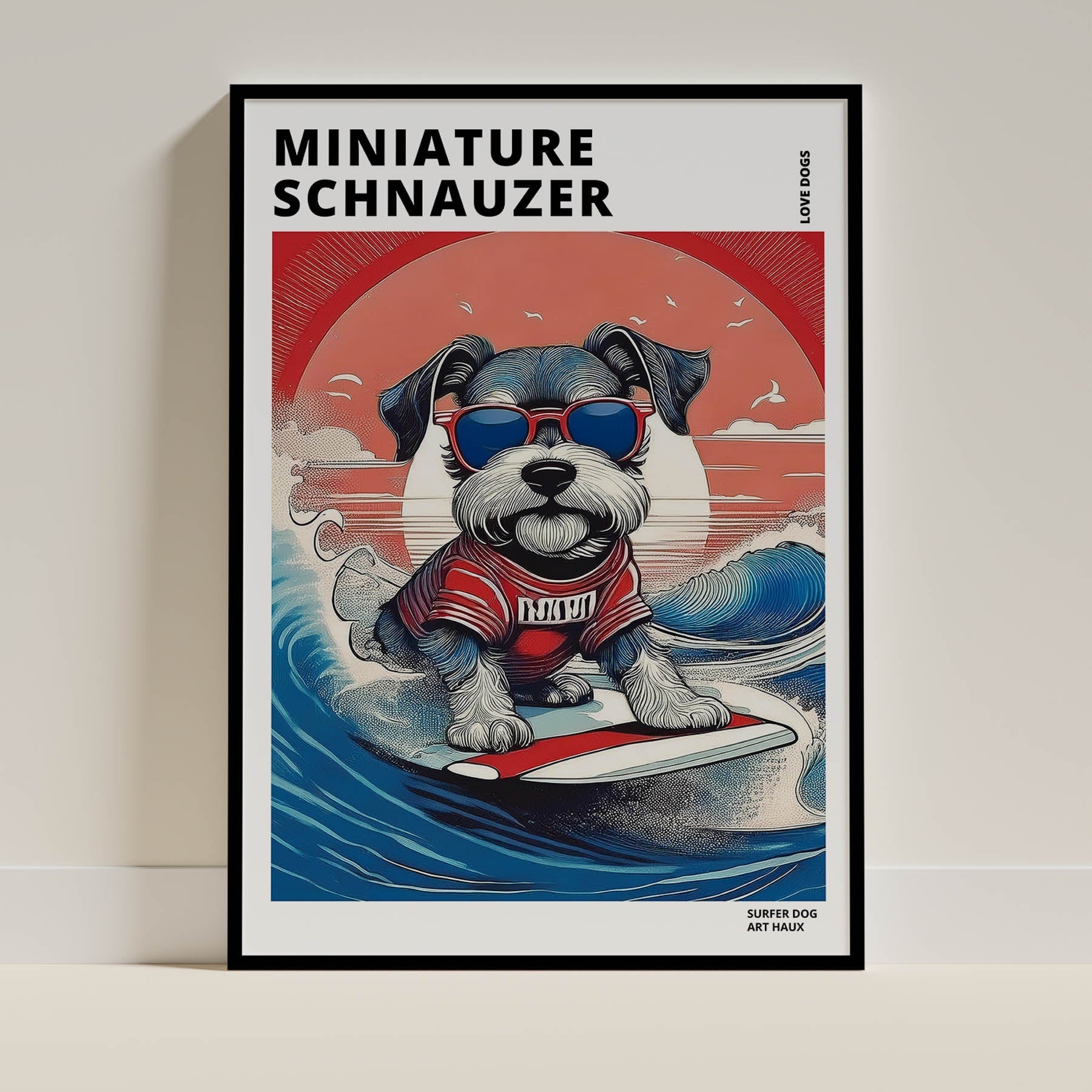 Miniature Schnauzer Dog Art Print Unframed Vol 1 | 11 Unique Designs | Wall Art Gift for Dog Lovers - Image 7 | Dogsy & Co