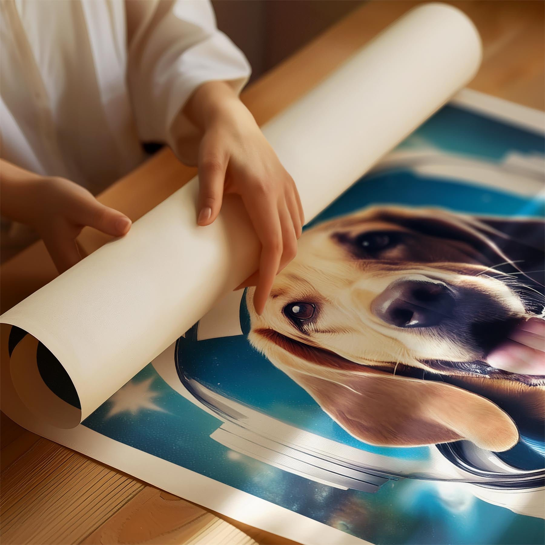 Bloodhound Astronaut Dog Series image 1