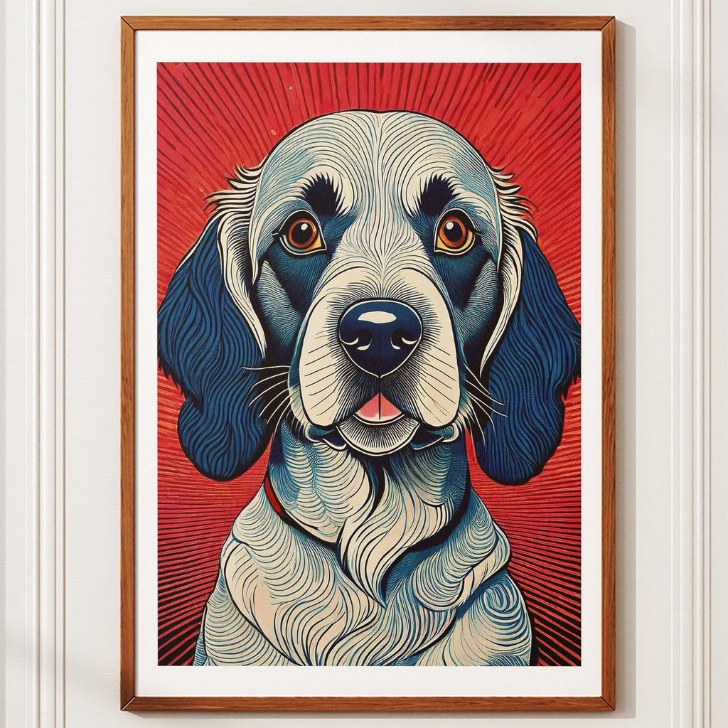 English Setter Hokusai Japanese Inspired Dog Series image 10