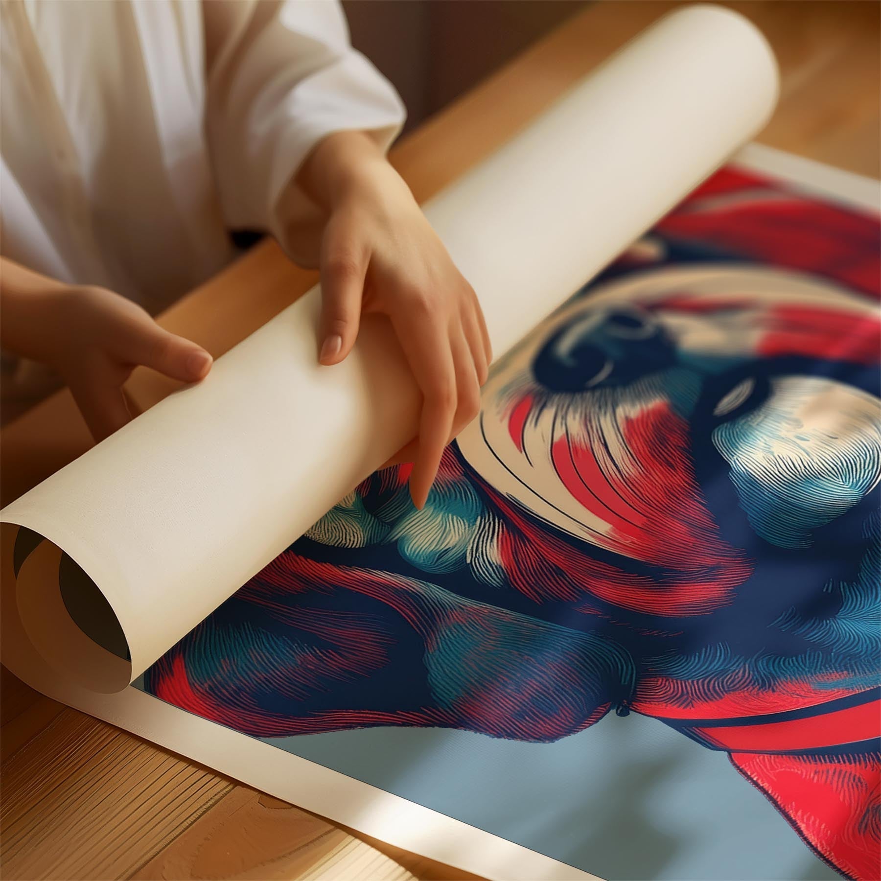 Bichon Frise LOVE Series Inspired by the Obama Poster image 1