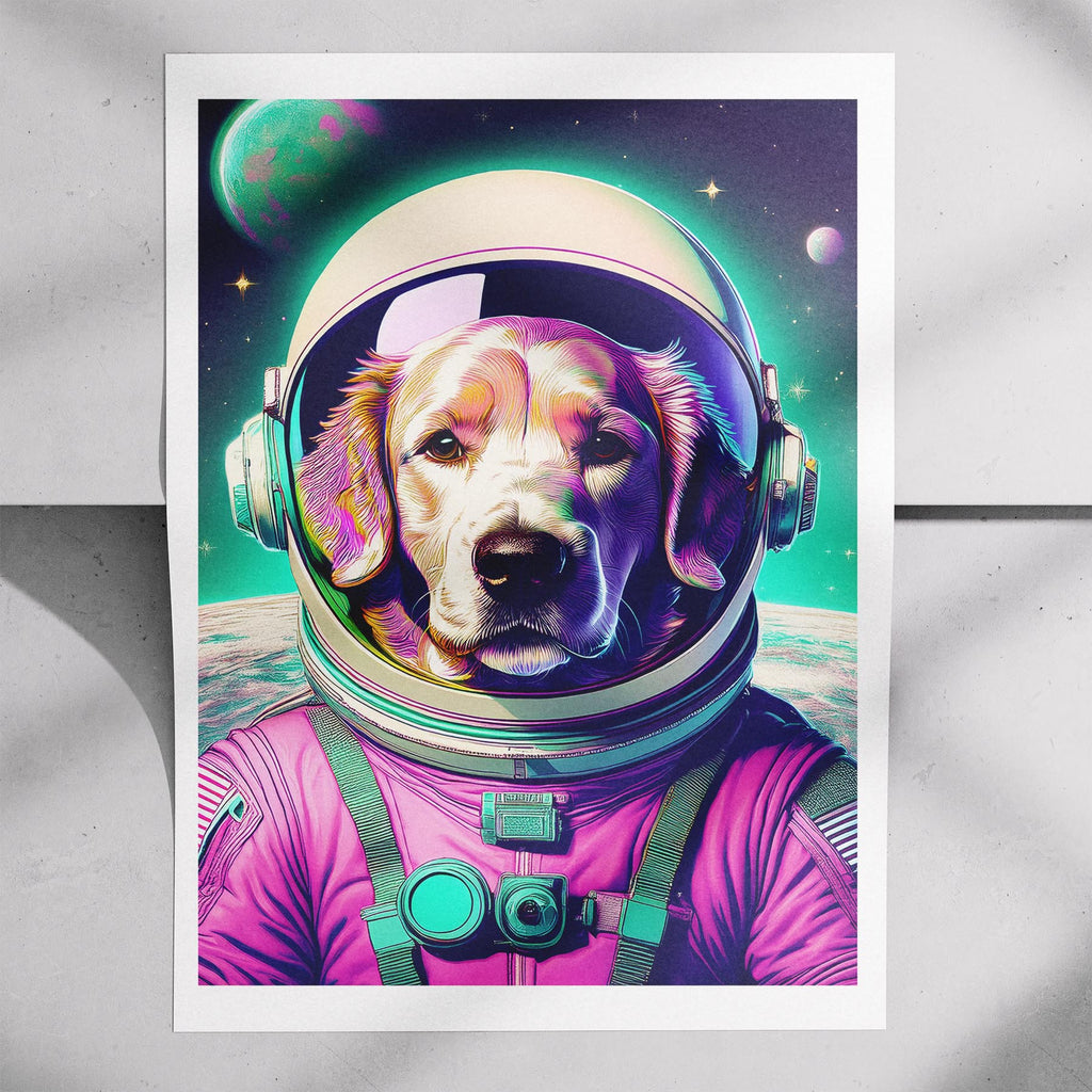 Curly Coated Retriever Space Dogs Series image 7