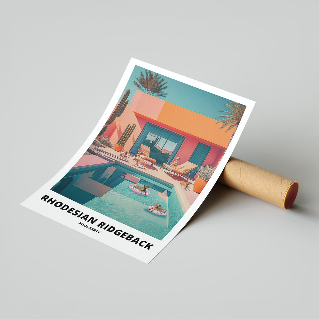 Rhodesian Ridgeback Pool Party image 7