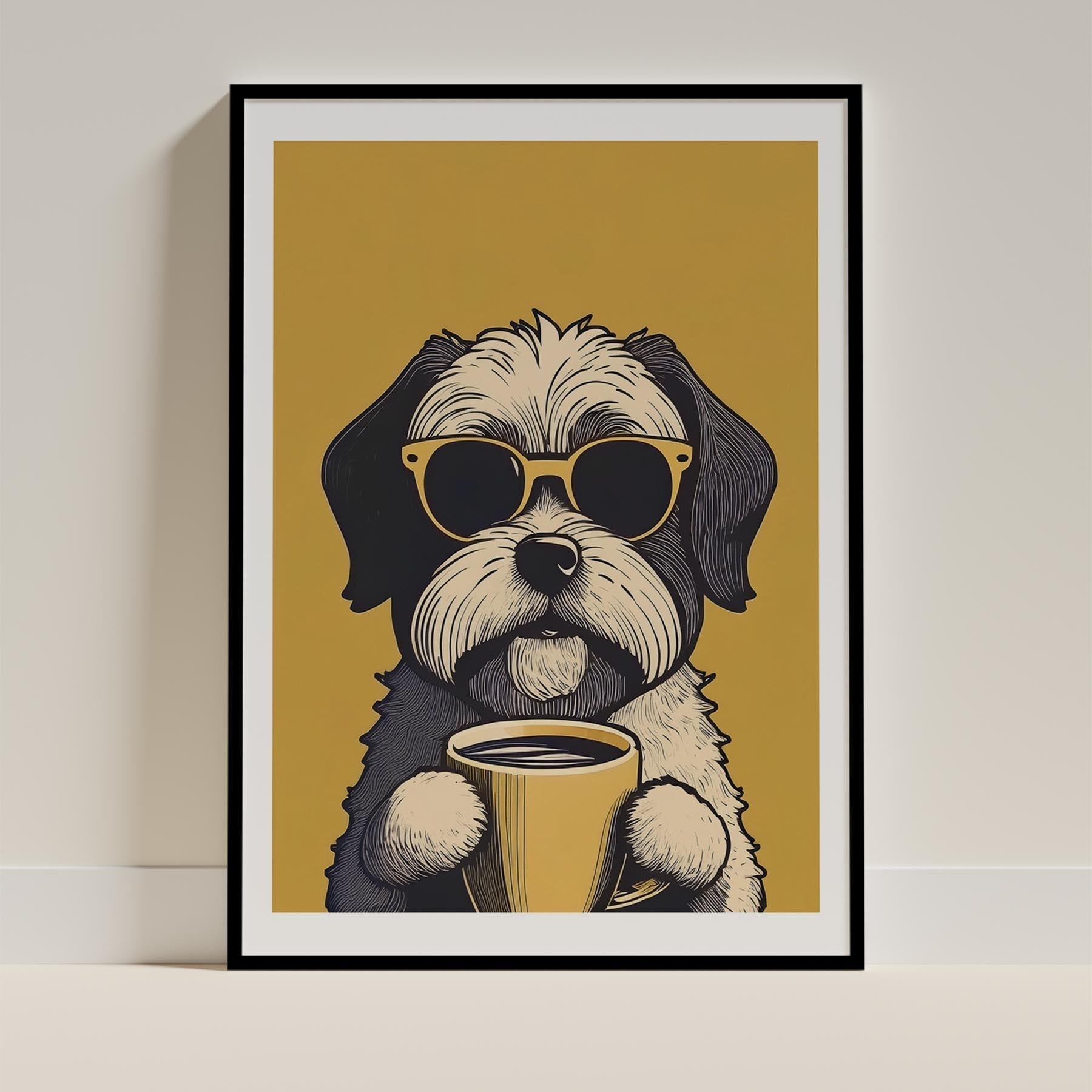 Shihpoo Chillin Coffee Dog image 13