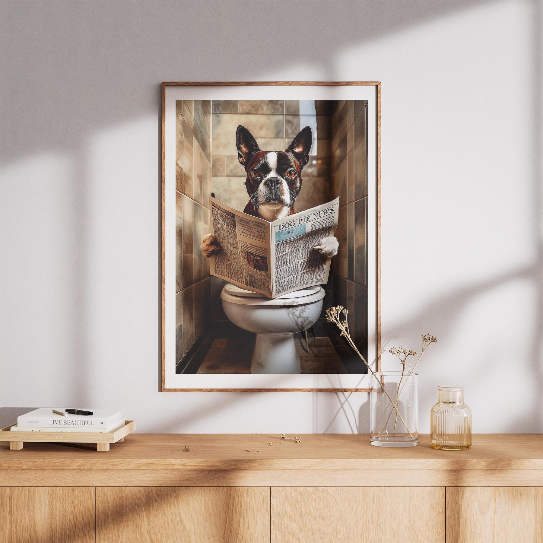 Boston Terrier Toilet Humour Dog Series 3 image 8