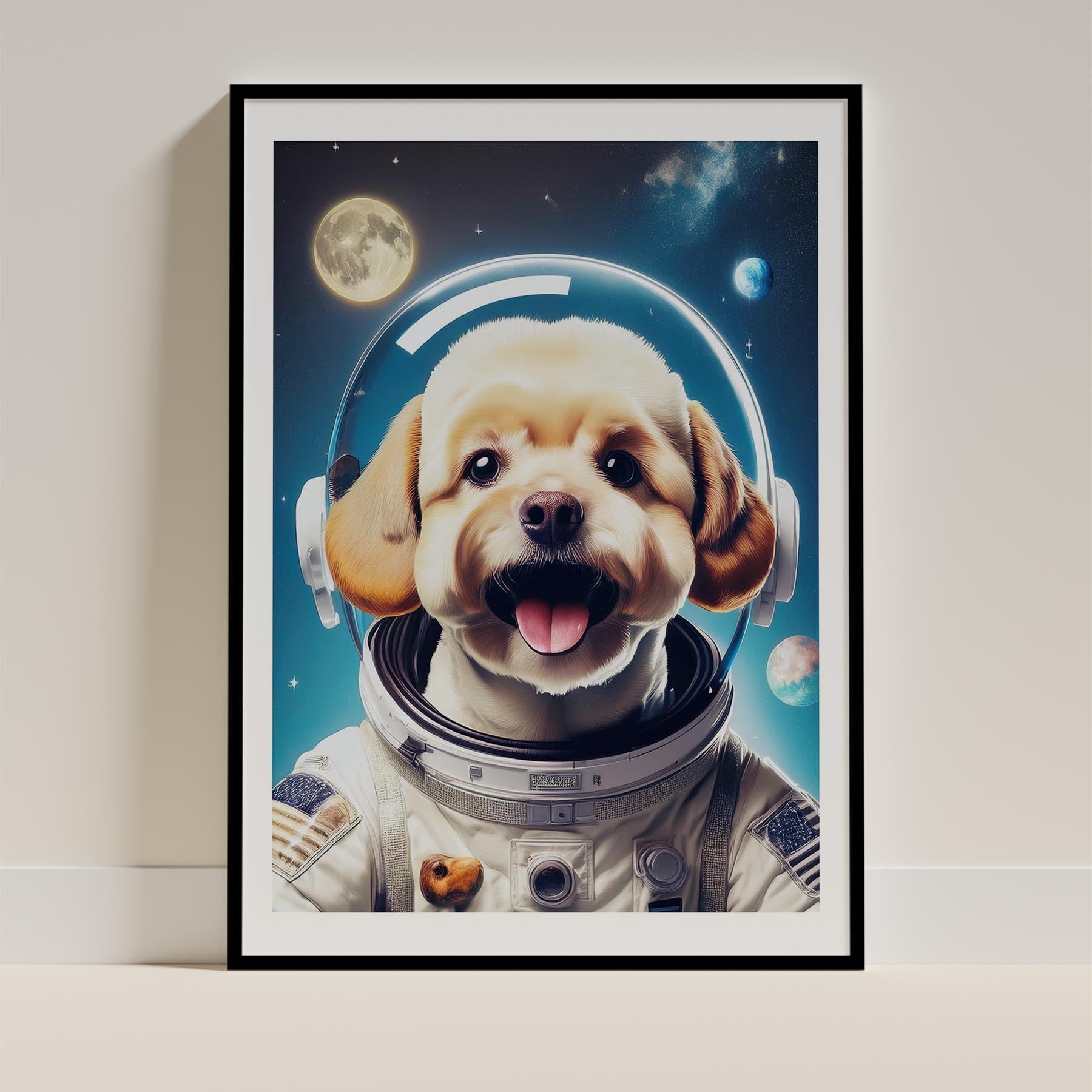 Bichon Frise Astronaut Dog Series image 11