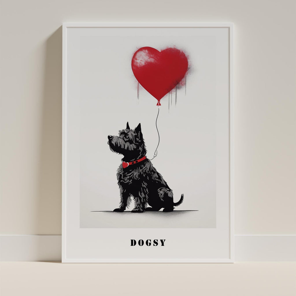 Australian Terrier DOGSY Series inspired by the Art of Banksy with text Dogsy image 9