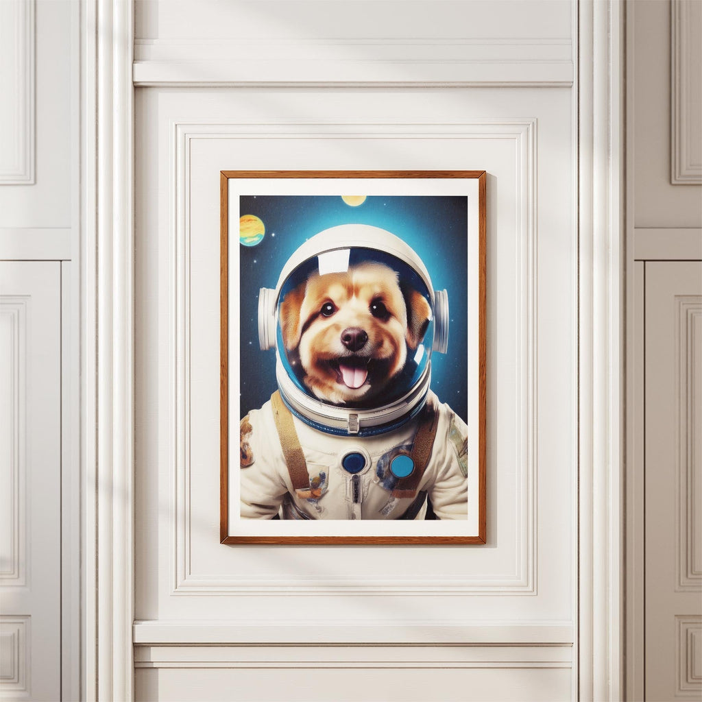Australian Silky Terrier Astronaut Dog Series image 3