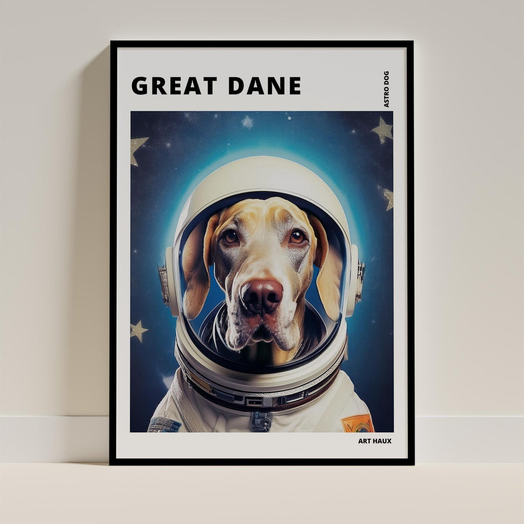 Great Dane Astronaut Dog Series with Text Astro Dog image 11