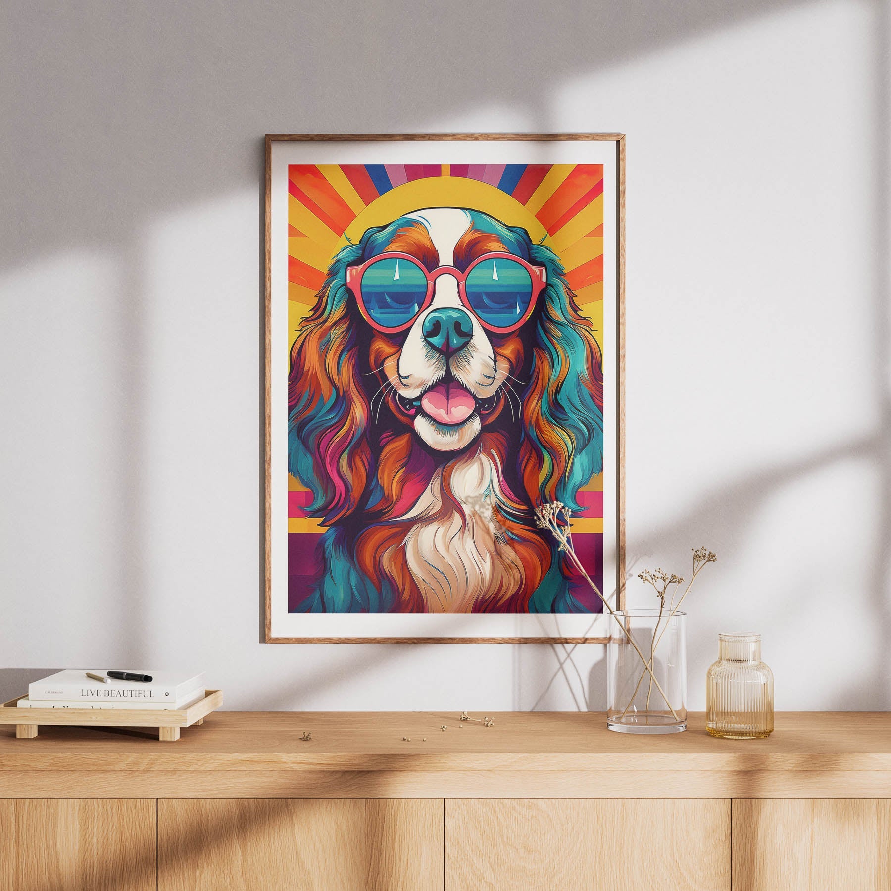 Cavalier King Charles Spaniel In Colourful Sunnies 2 image 8