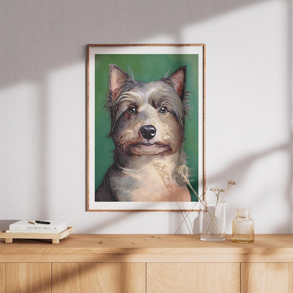 Australian Silky Terrier Green Painted Series image 8