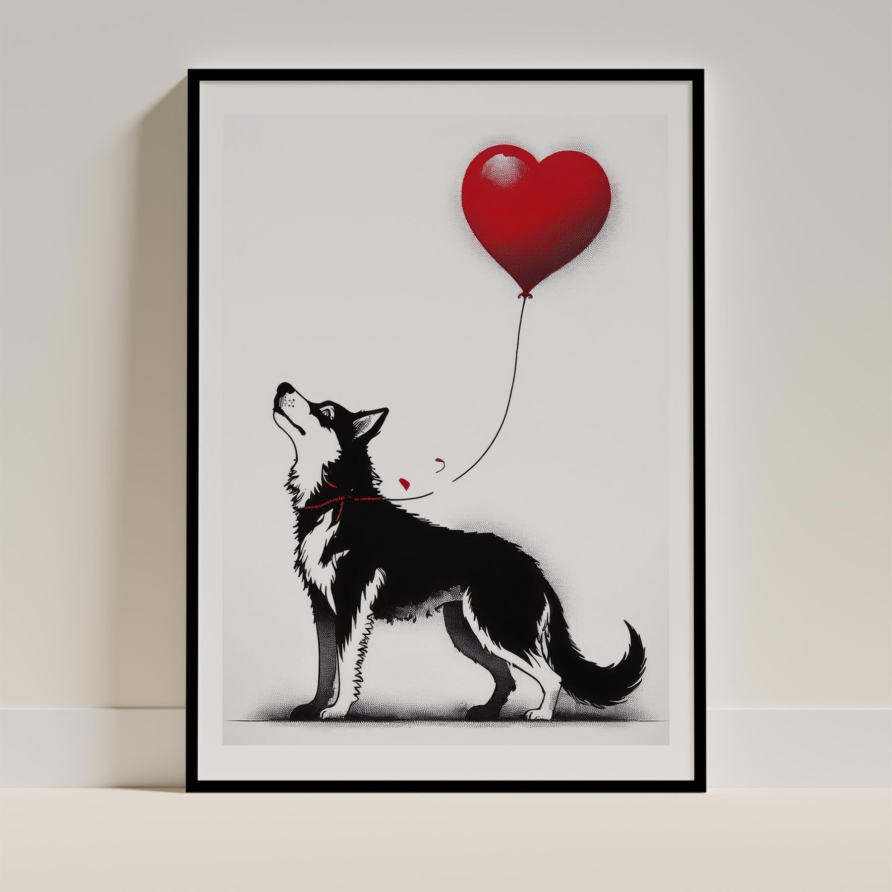 Siberian Husky DOGSY Series inspired by the Art of Banksy image 11