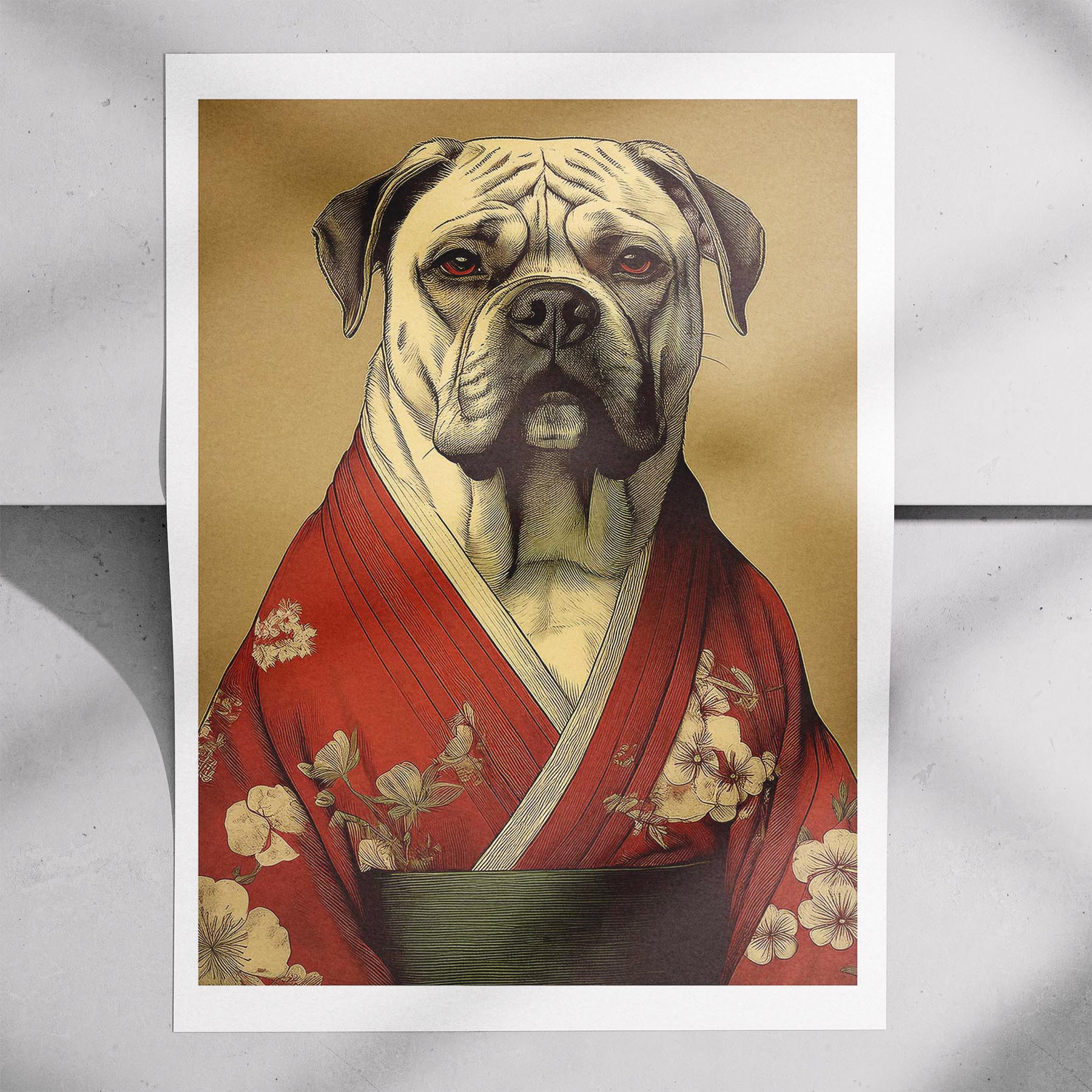 Bullmastiff Japanse Kimono Dog Series image 7