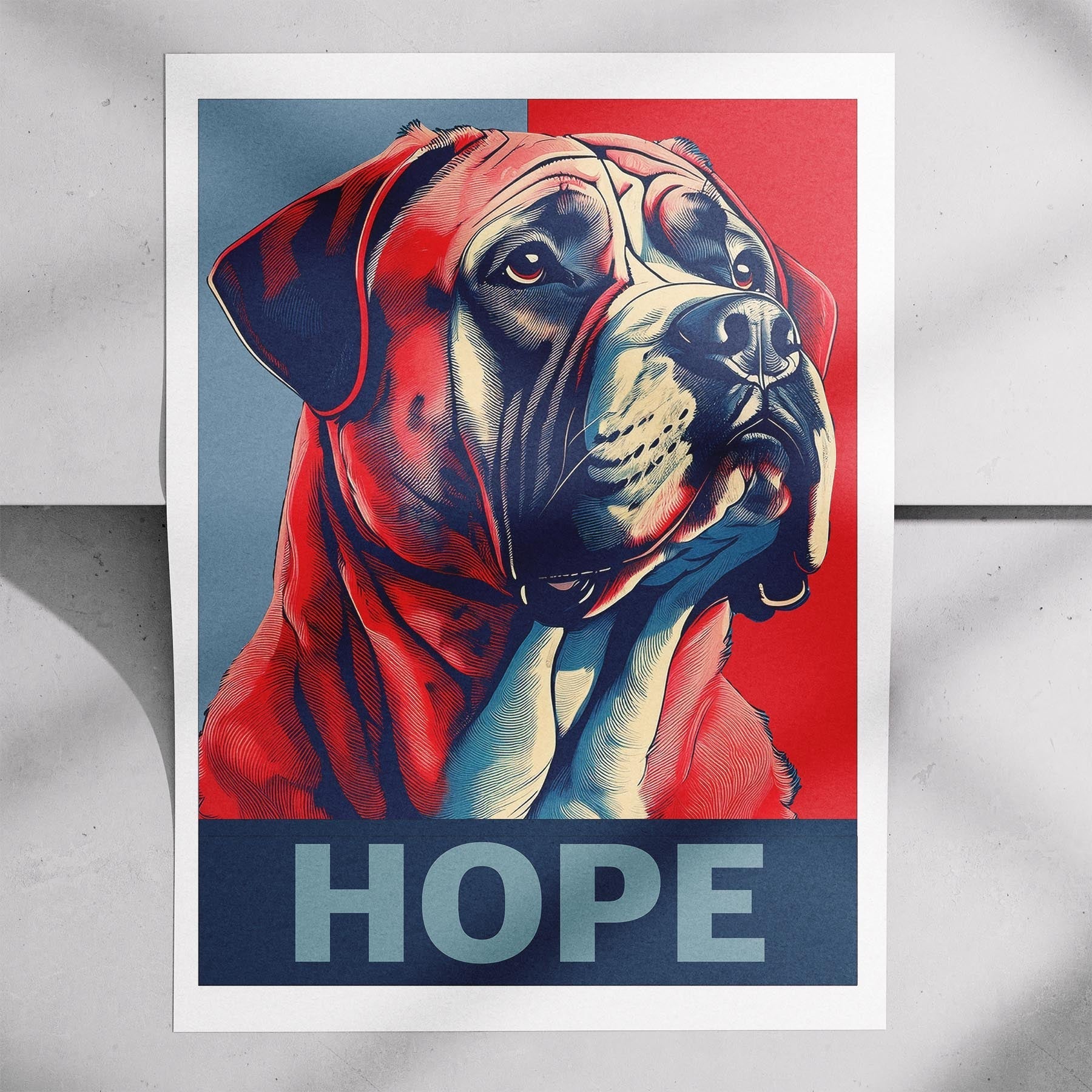 Mastiff HOPE Series Inspired by the Obama Poster image 7