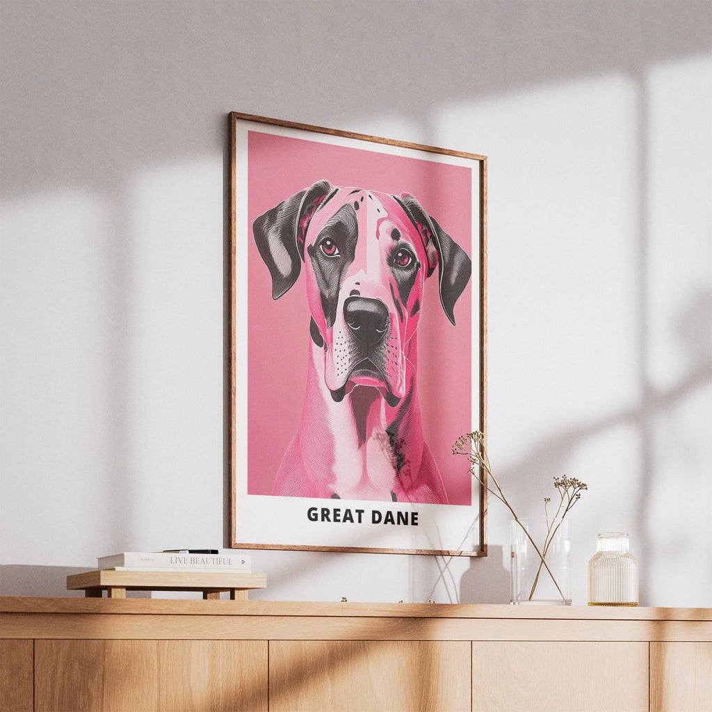 Great Dane Pink and Black Dog Series 3 image 5