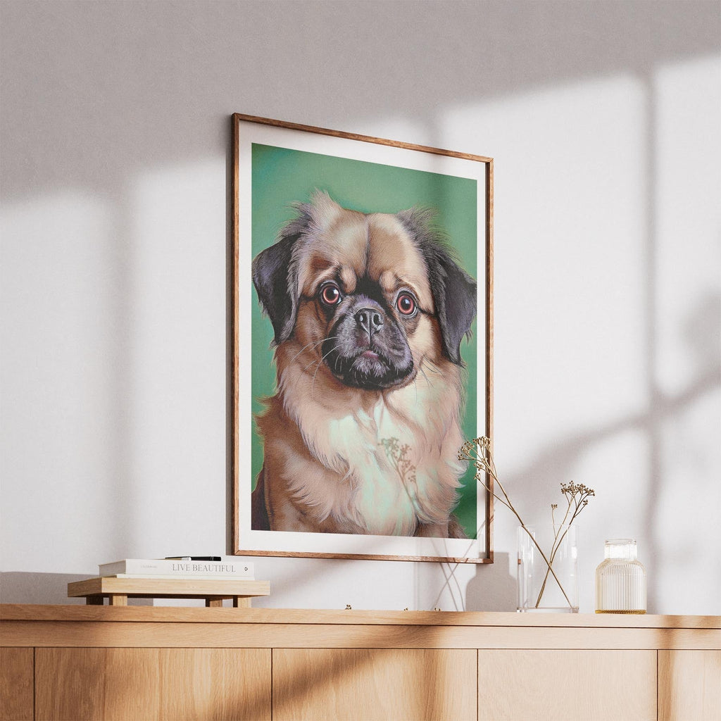Pekingese Green Painted Series image 5
