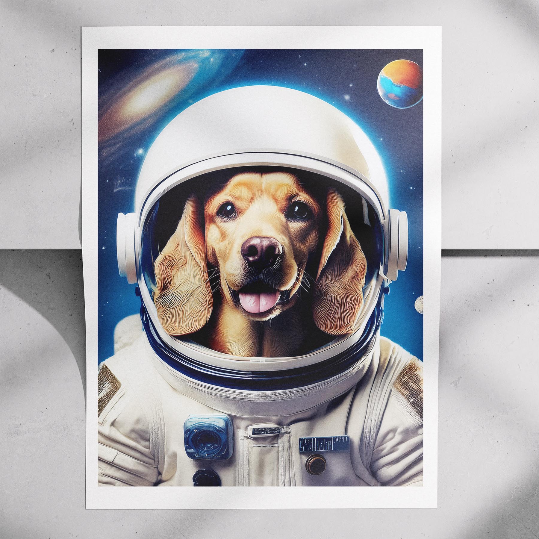 Cocker Spaniel Astronaut Dog Series image 7