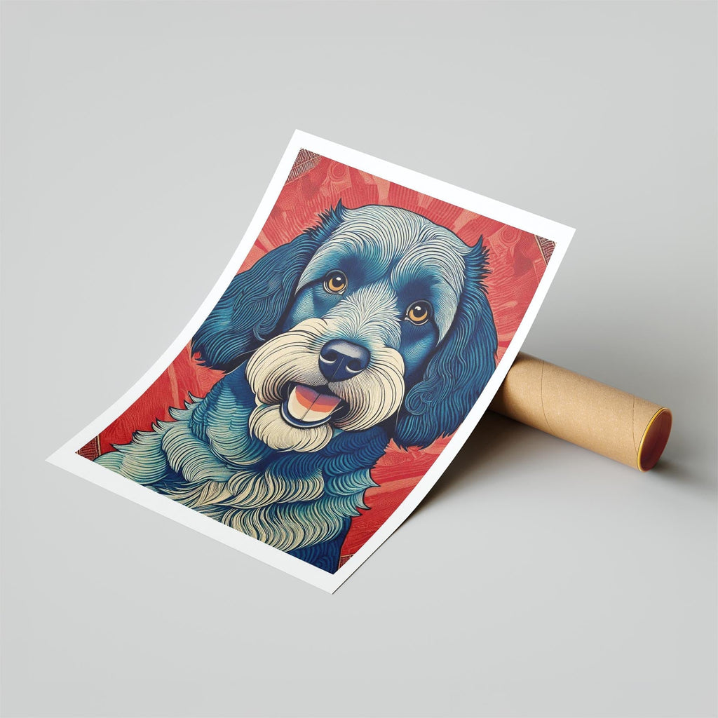 Cavoodle Hokusai Japanese Inspired Dog Series 5 image 6