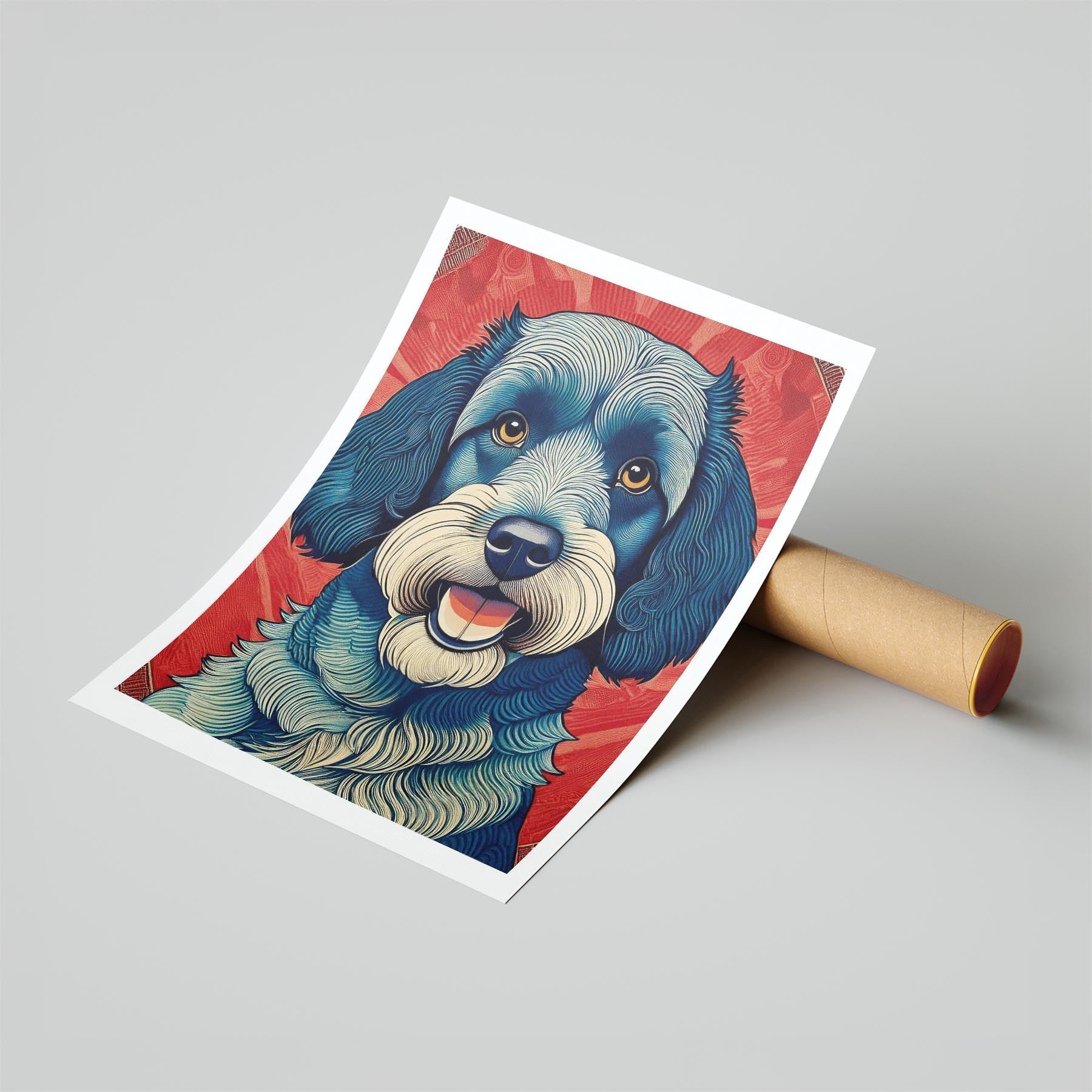 Cavoodle Hokusai Japanese Inspired Dog Series 5 image 6