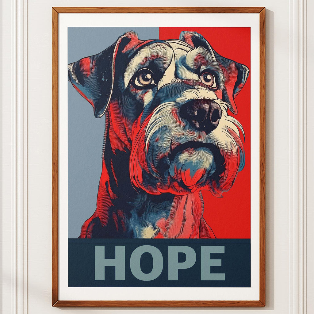 Schnauzer HOPE Series Inspired by the Obama Poster image 10