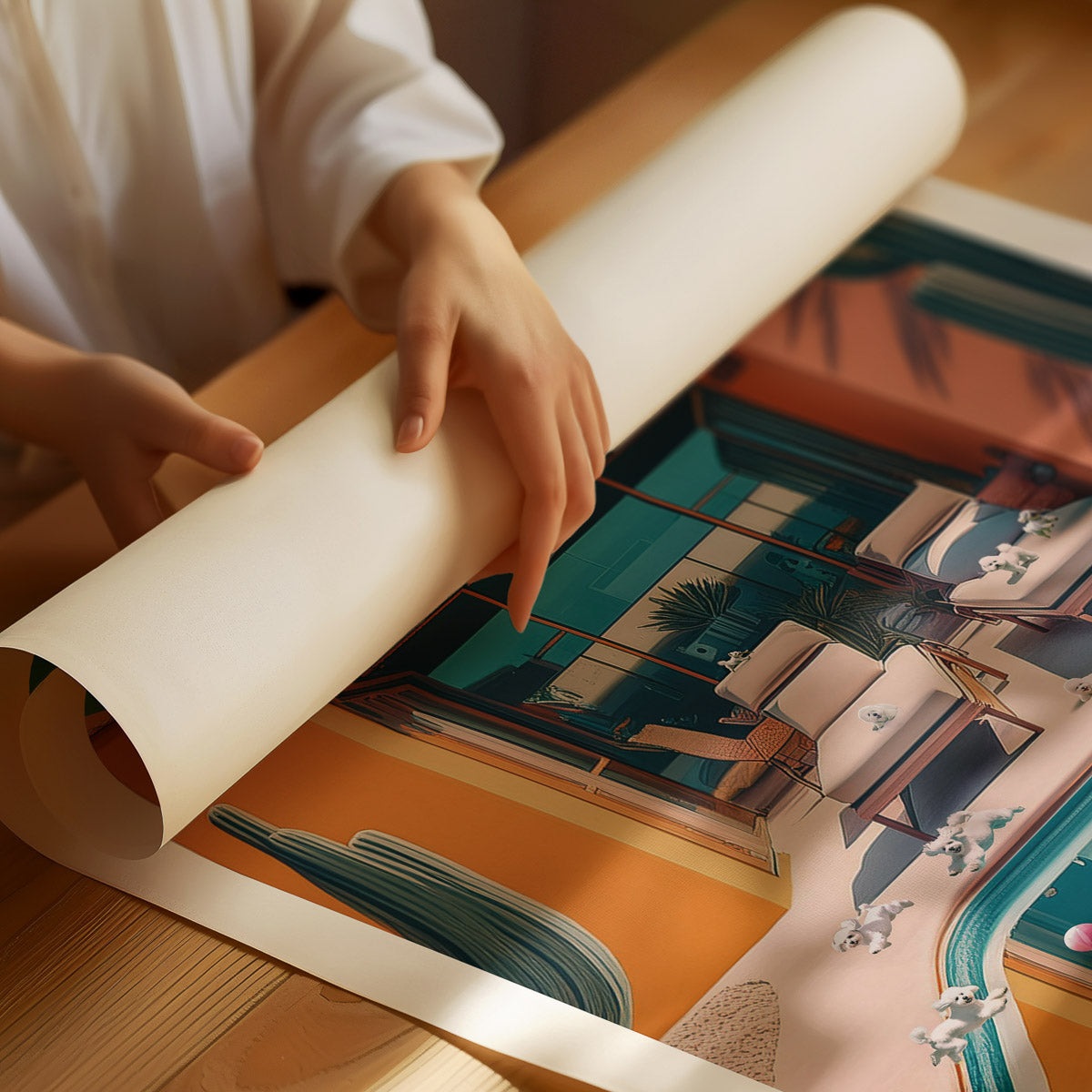 Bichon Frise Pool Party image 3