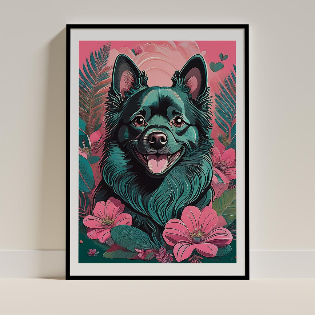 German Spitz Flowery Dog image 11