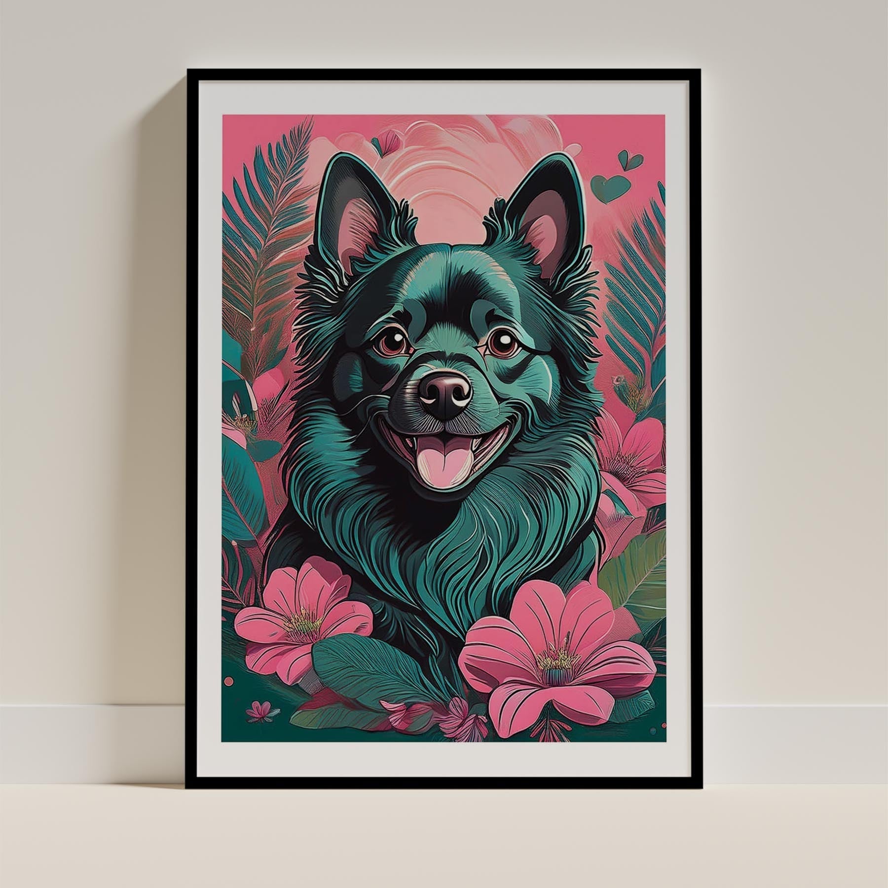 German Spitz Flowery Dog image 11