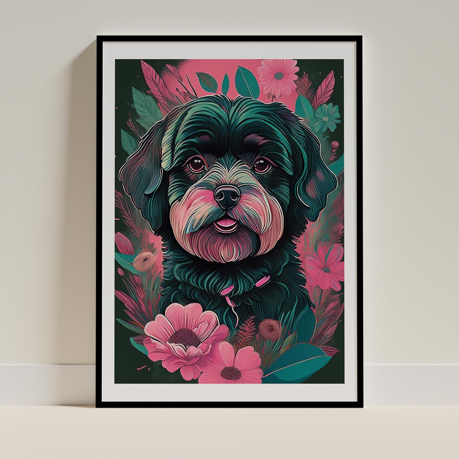 Bichon Frise Flowery Dog image 0