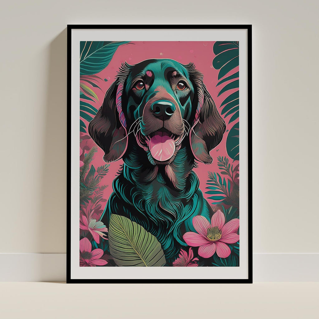 Irish Setter Flowery Dog image 0