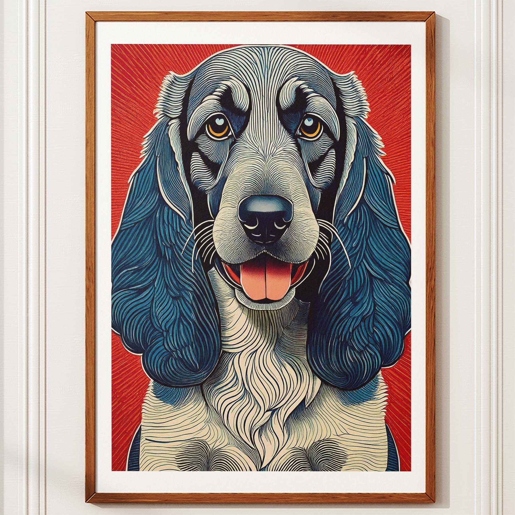 Bloodhound Hokusai Japanese Inspired Dog Series 1 image 10
