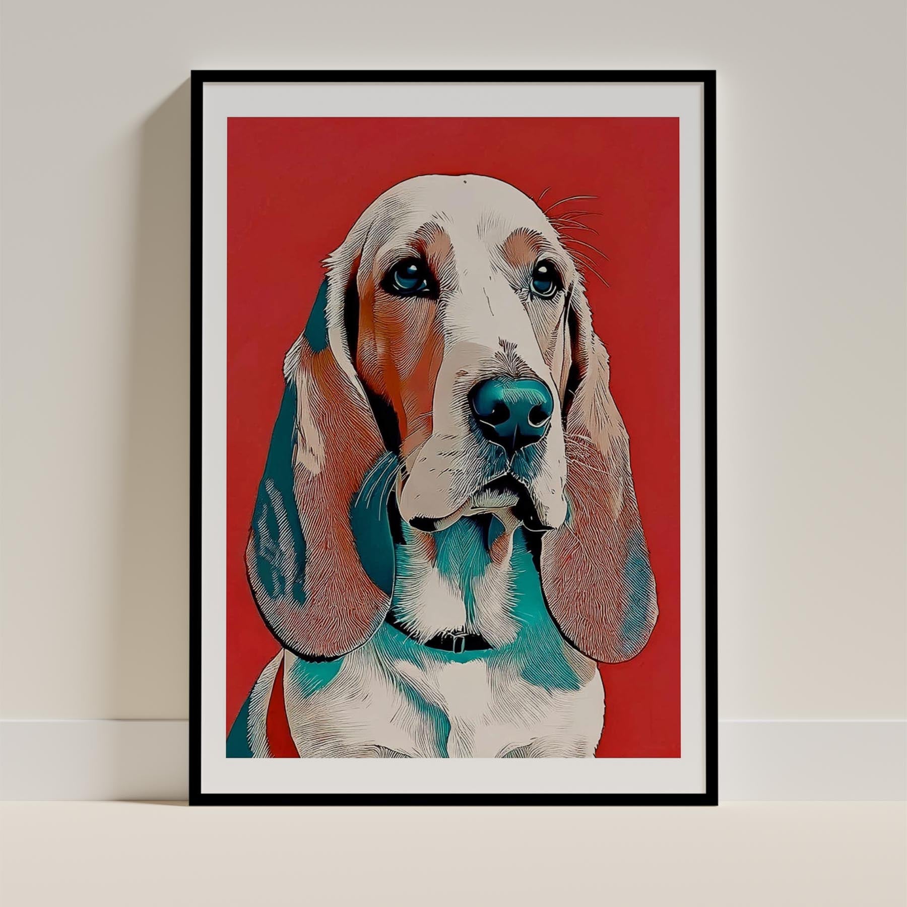 Basset Hound Dog Art Print Unframed Vol 1 | 11 Unique Designs | Wall Art Gift for Dog Lovers - Image 2 | Dogsy & Co