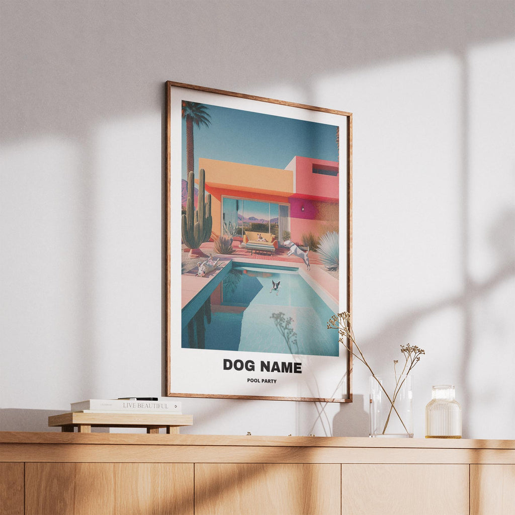 Bull Terrier Custom Pool Party WITH TEXT image 5