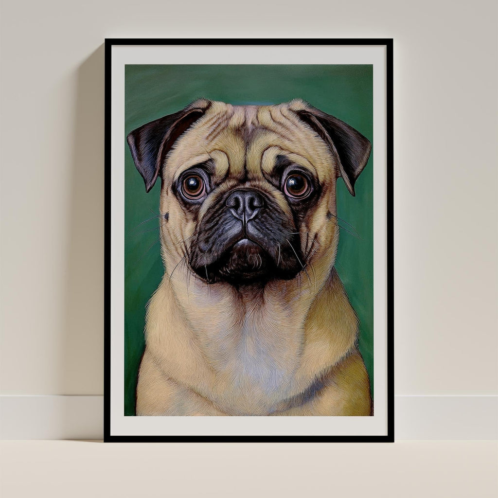 Pug Green Painted Series image 0