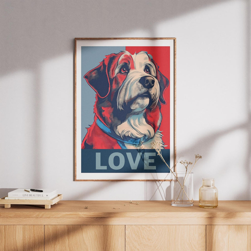 Smithfield Sheepdog LOVE Series Inspired by the Obama Poster image 8