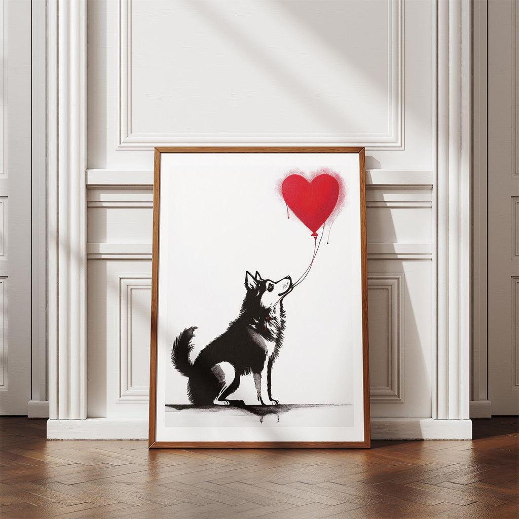 Alaskan Malamute DOGSY Series inspired by the Art of Banksy image 4