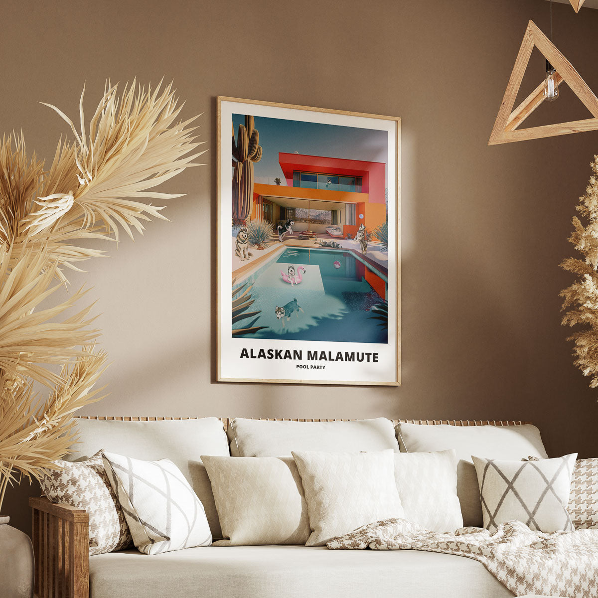 Alaskan Malamute Pool Party image 5