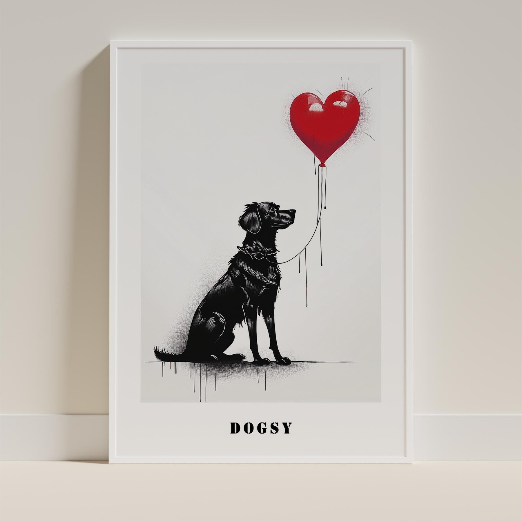 Maremma DOGSY Series inspired by the Art of Banksy with text Dogsy image 9