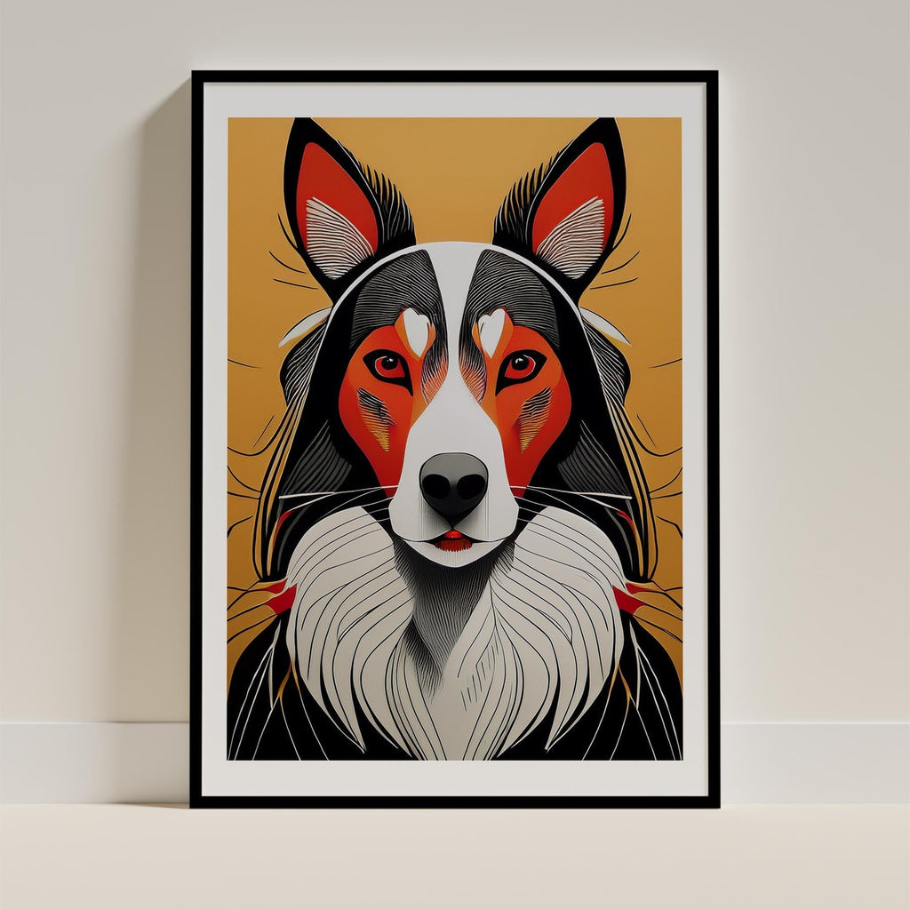 Rough Smooth Collie Geometric Orange Series image 0