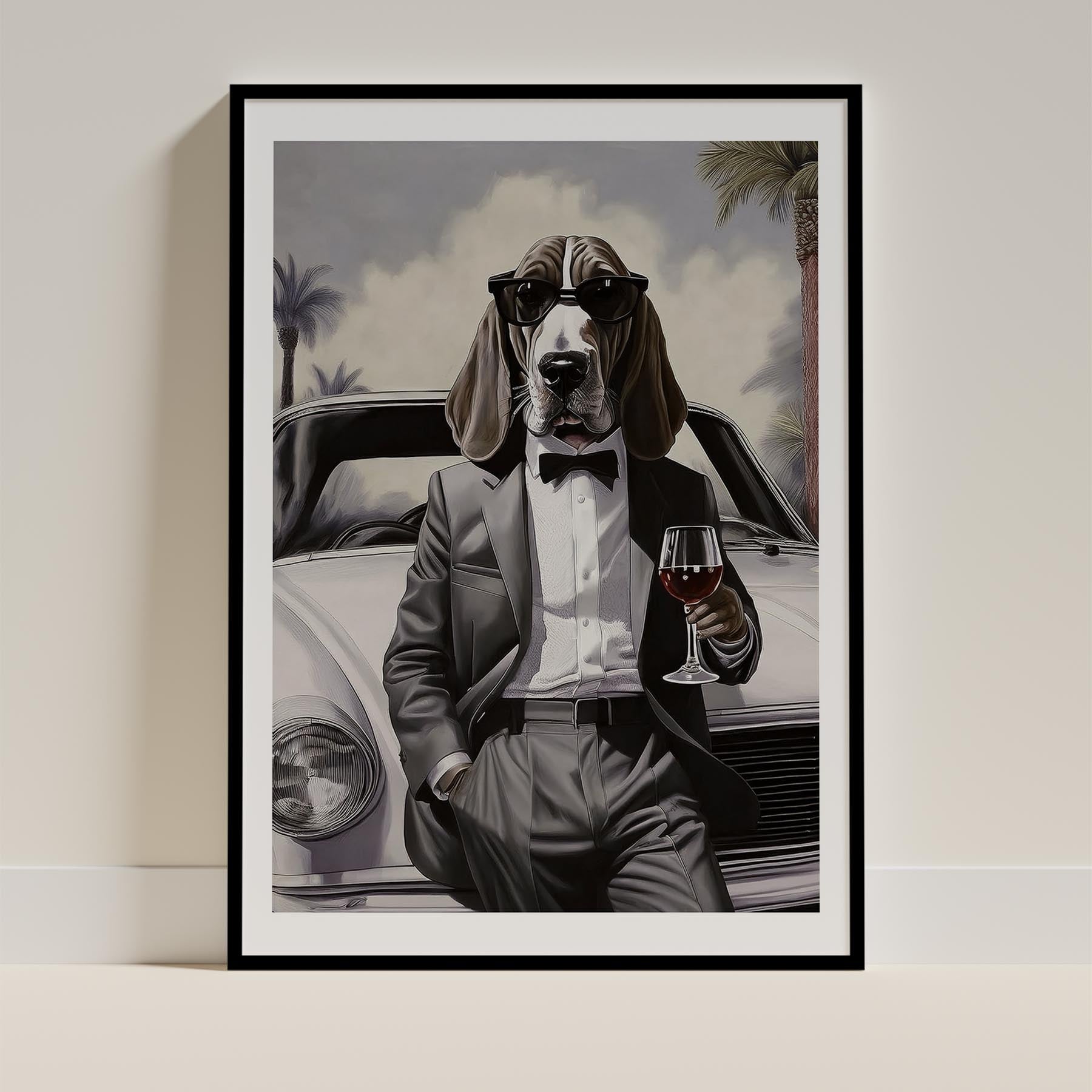 Basset Hound Dog Art Print Unframed Vol 1 | 11 Unique Designs | Wall Art Gift for Dog Lovers - Image 7 | Dogsy & Co