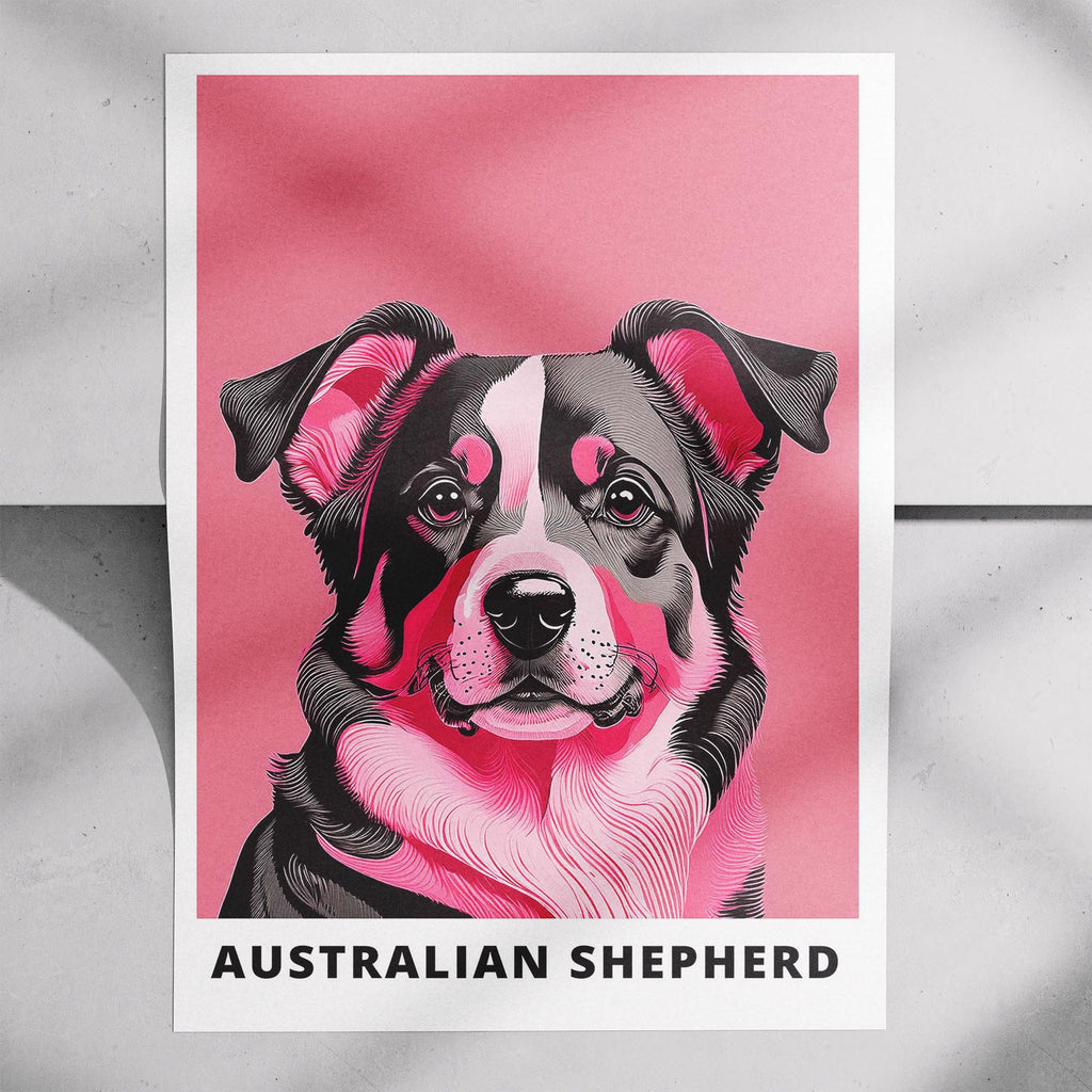 Australian Shepherd Pink and Black Dog Series 1 image 7