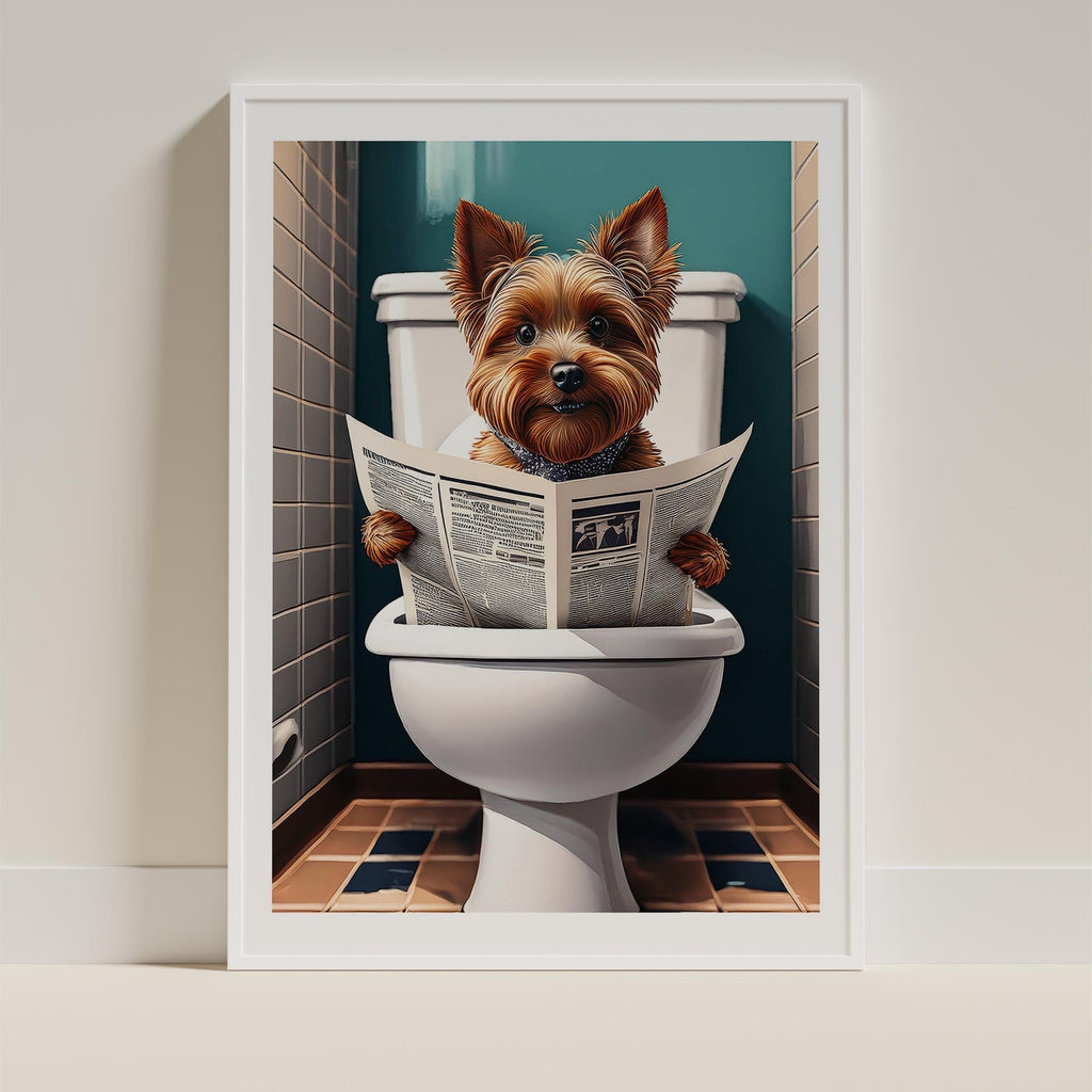 Yorkshire Terrier Toilet Humour Dog Series image 9