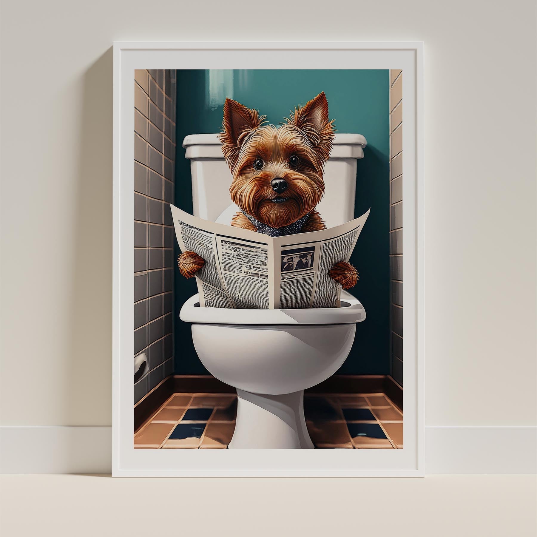 Yorkshire Terrier Toilet Humour Dog Series image 9