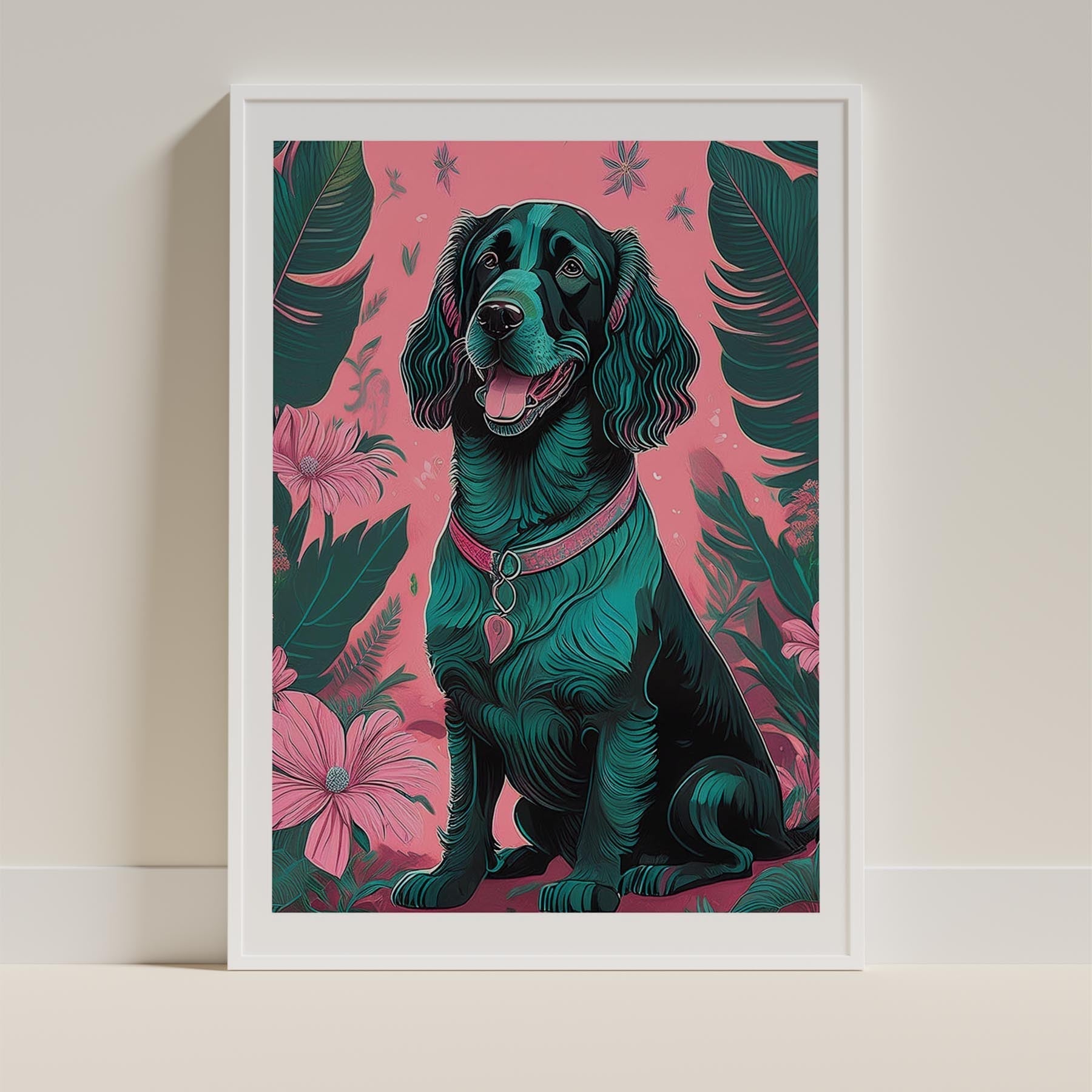 Irish Setter Flowery Dog image 9