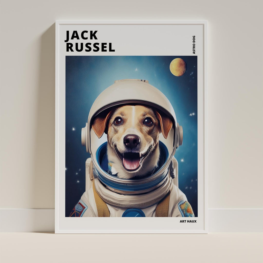Jack Russell Astronaut Dog Series with Text Astro Dog image 9