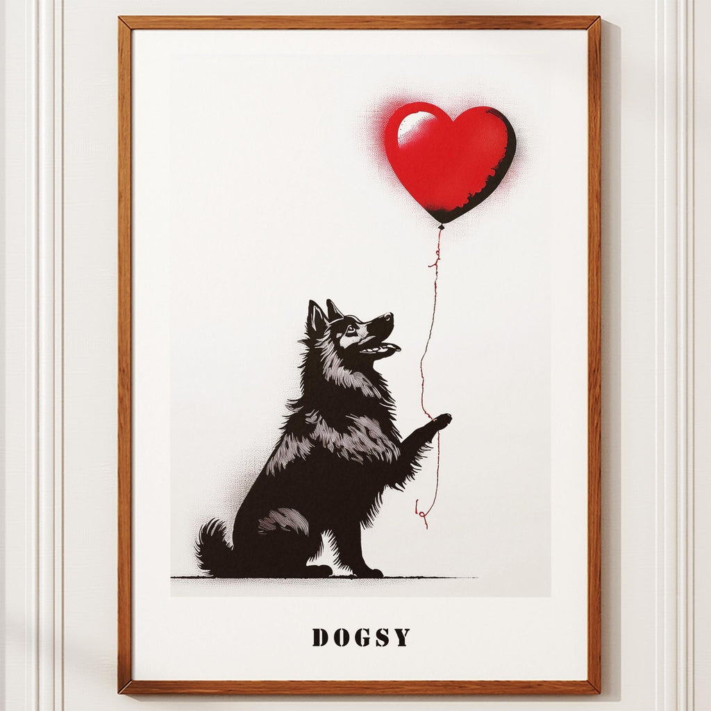 Samoyed DOGSY Series inspired by the Art of Banksy with text Dogsy image 10