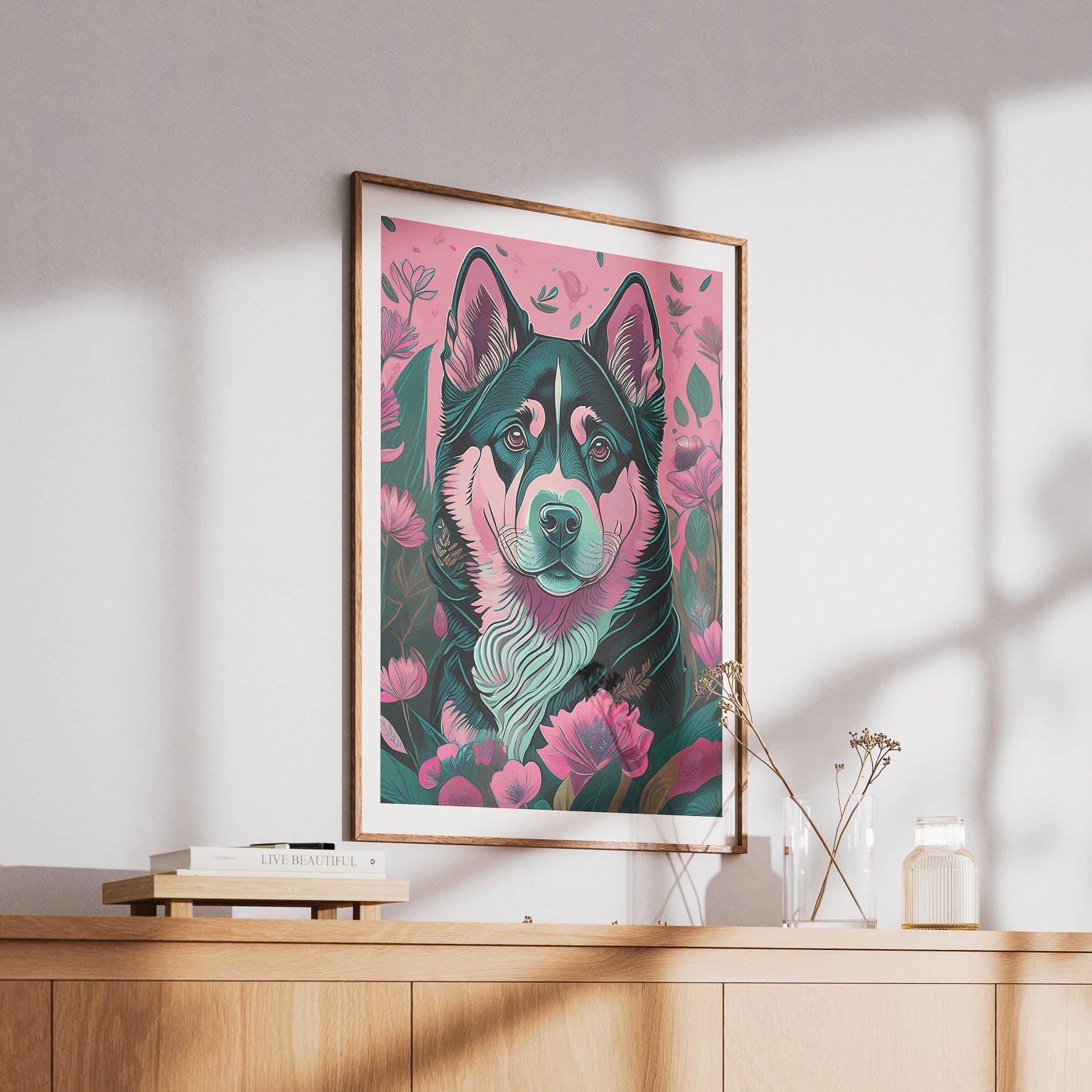 Alaskan Malamute Flowery Dog image 6