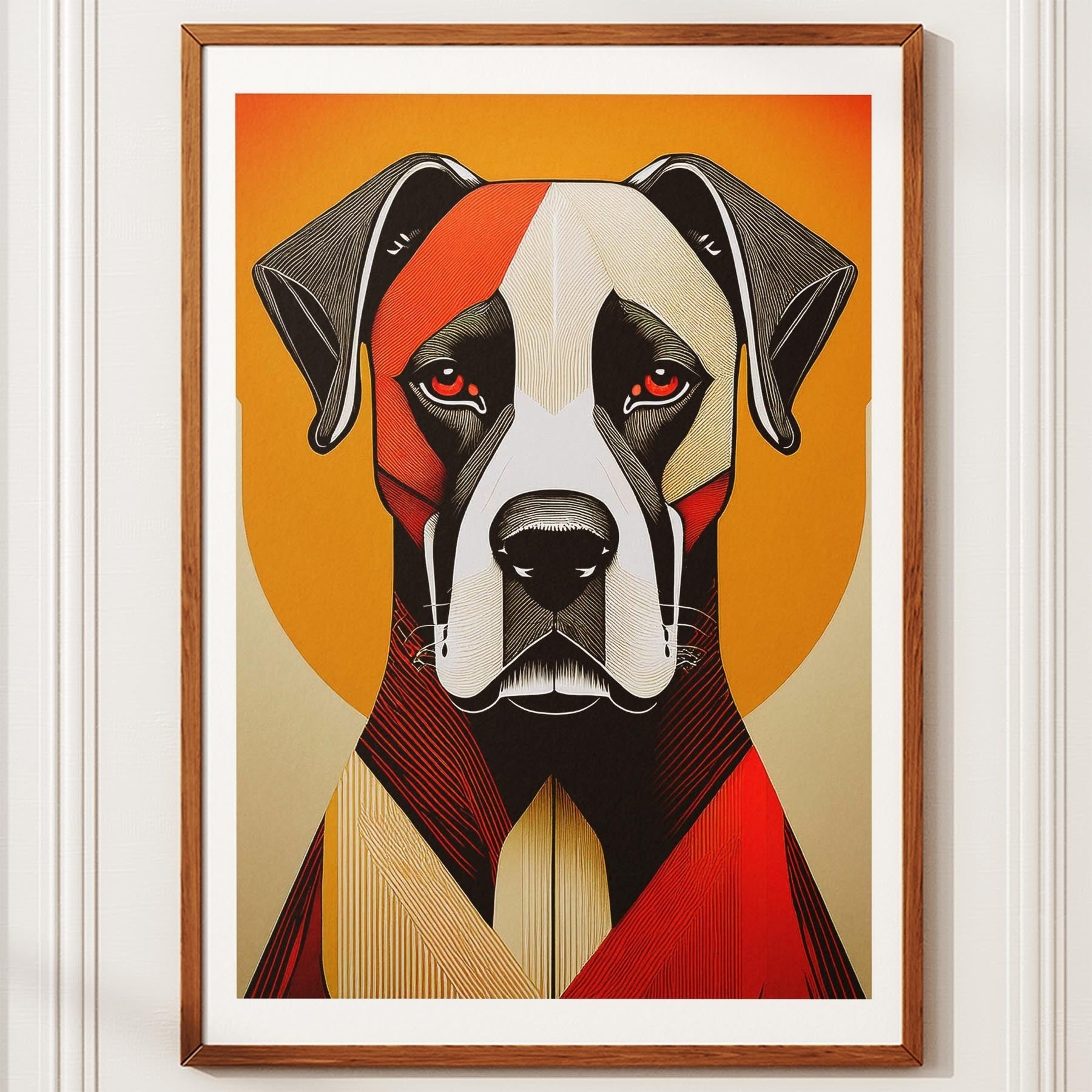 Boxer Geometric Orange Series image 10