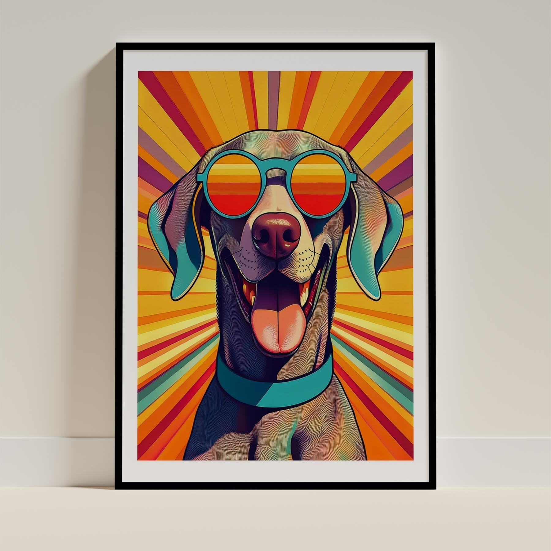 Weimaraner In Colourful Sunnies 1 image 12